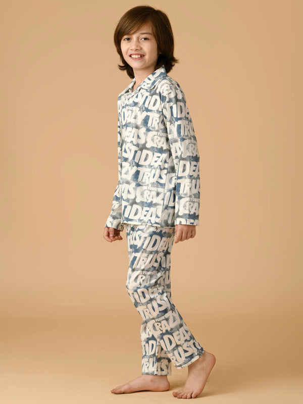 Albion Premium Boys Blue Night Suit