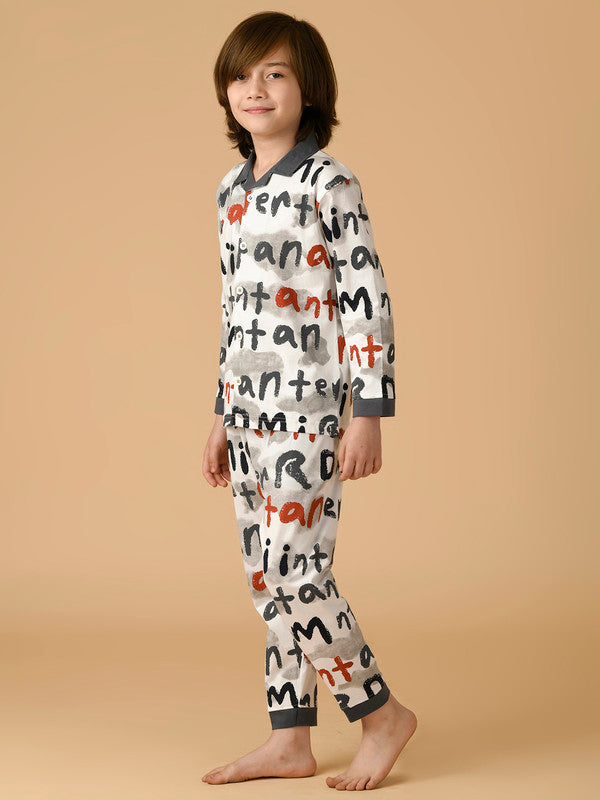 Albion Premium Boys Charcol Night Suit