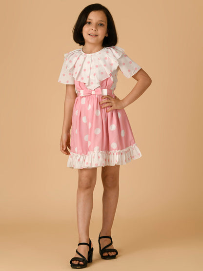 Albion Premium Girls Upper Pink Frock