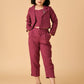 Albion Premium Girls Set Purple Skirt Top