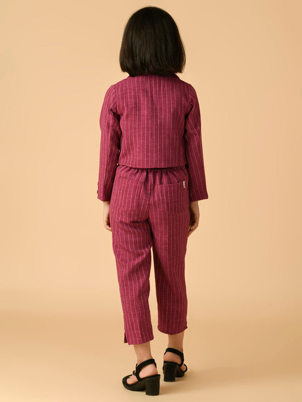 Albion Premium Girls Set Purple Skirt Top