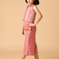 Albion Premium Girls Set Blue (Peach) Skirt Top