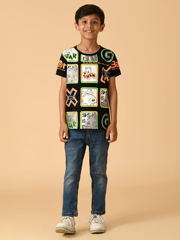 Albion Premium Boys Black T-shirt