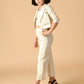 Albion Premium Girls Set Cream Skirt Top