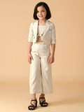 Albion Premium Girls Set Cream Skirt Top