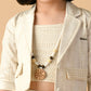 Albion Premium Girls Set Cream Skirt Top