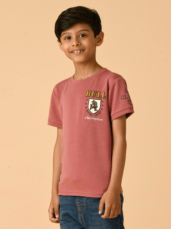 Albion Premium Boys Peach T-shirt