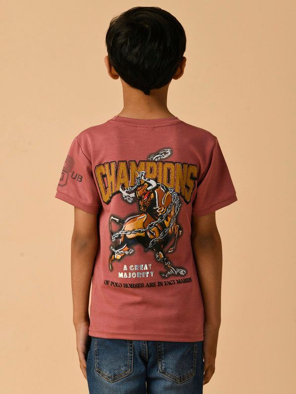 Albion Premium Boys Peach T-shirt