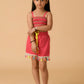 Albion Premium Girls B- Hot Pink Skirt Top