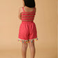 Albion Premium Girls B- Hot Pink Skirt Top