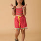 Albion Premium Girls B- Hot Pink Skirt Top