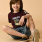 Albion Premium Boys Upper Mehroon T-shirt