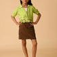 Albion Premium Girls Green Top
