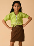 Albion Premium Girls Green Top