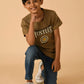 Albion Premium Boys Khaki T-shirt