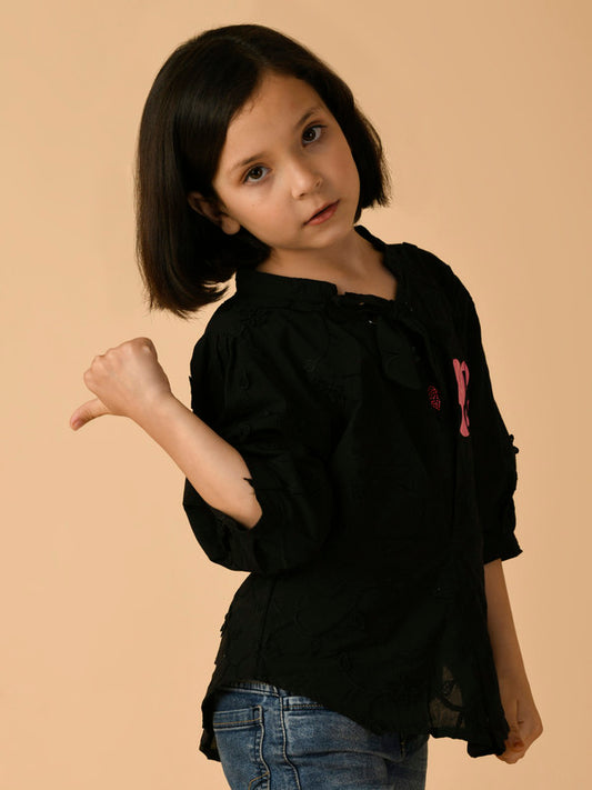 Albion Premium Girls Black Top