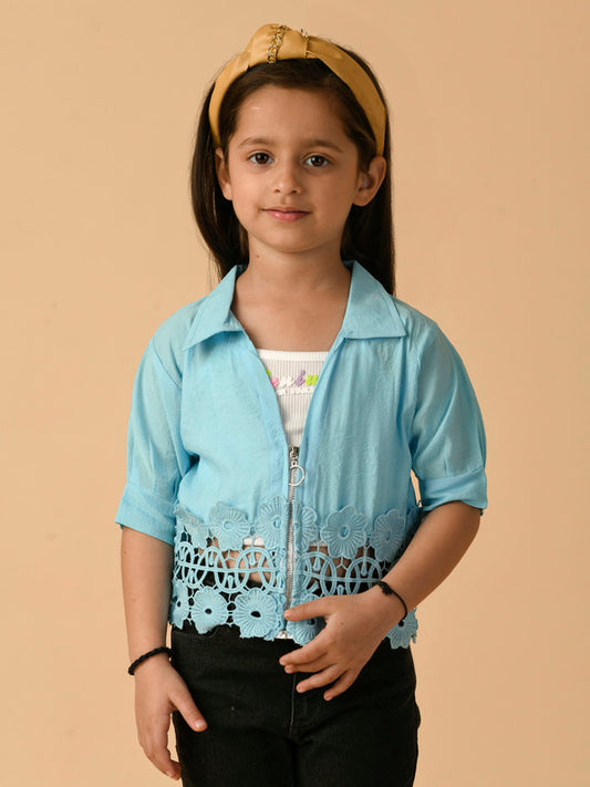 Albion Premium Girls Sky Top