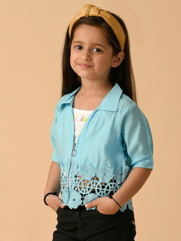 Albion Premium Girls Sky Top