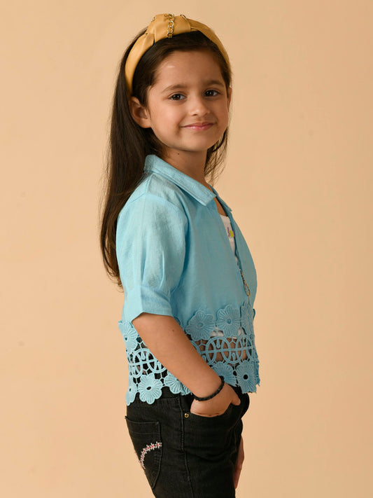 Albion Premium Girls Sky Top