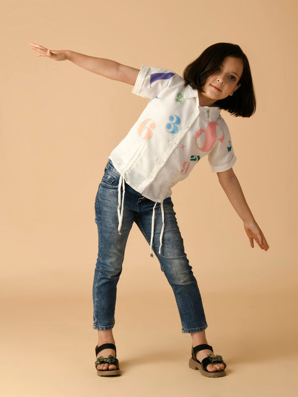 Albion Premium Girls White Top