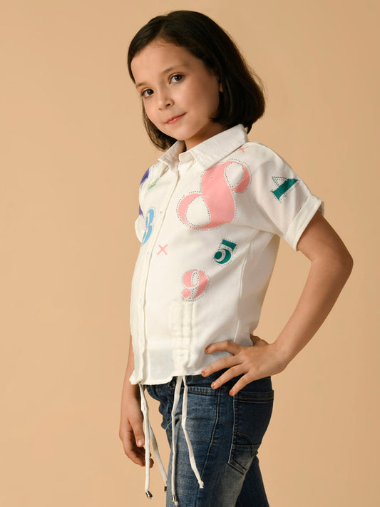 Albion Premium Girls White Top