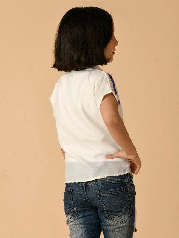 Albion Premium Girls White Top