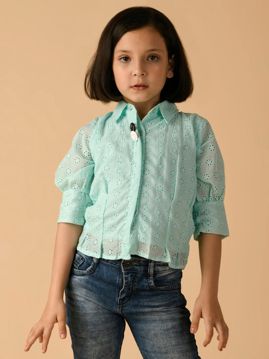 Albion Premium Girls Green Top