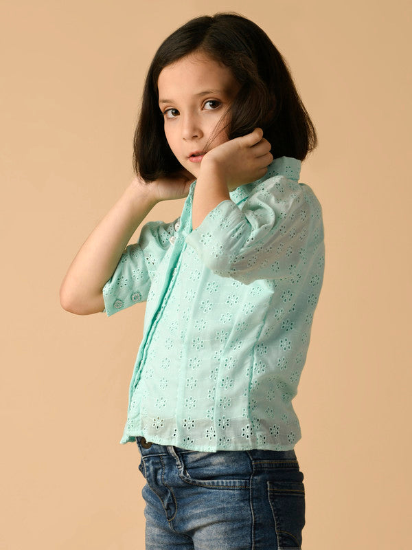 Albion Premium Girls Green Top
