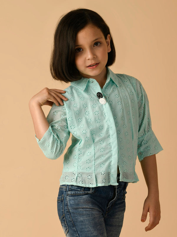 Albion Premium Girls Green Top