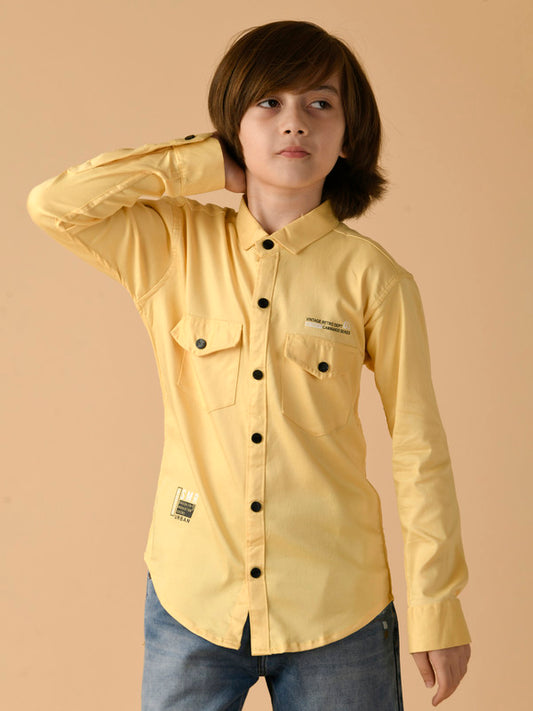 Albion Premium Boys Yellow Shirt
