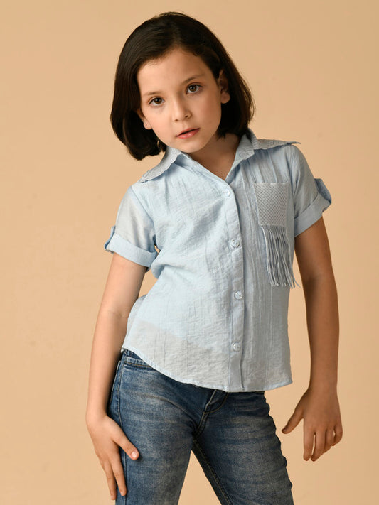 Albion Premium Girls Sky Top