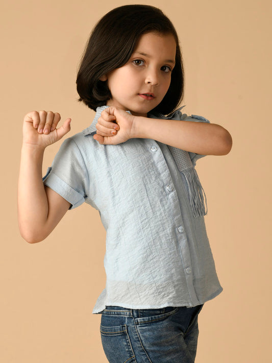 Albion Premium Girls Sky Top