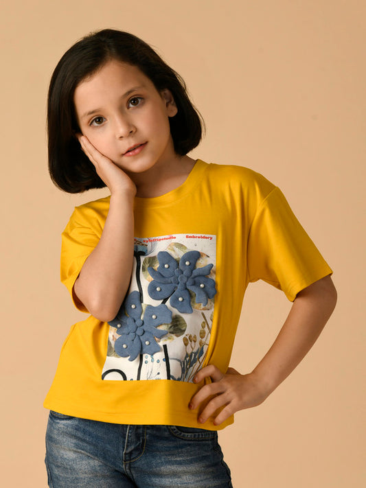 Albion Premium Girls Mustred Top