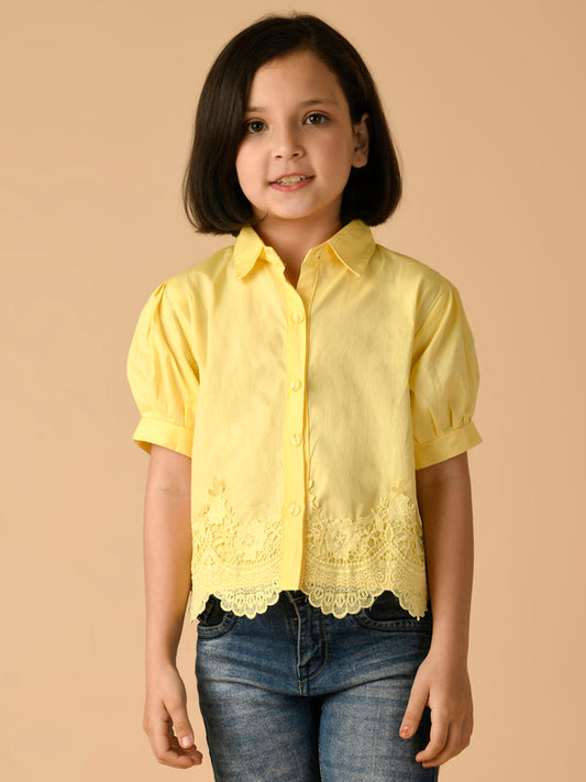 Albion Premium Girls Yellow Top