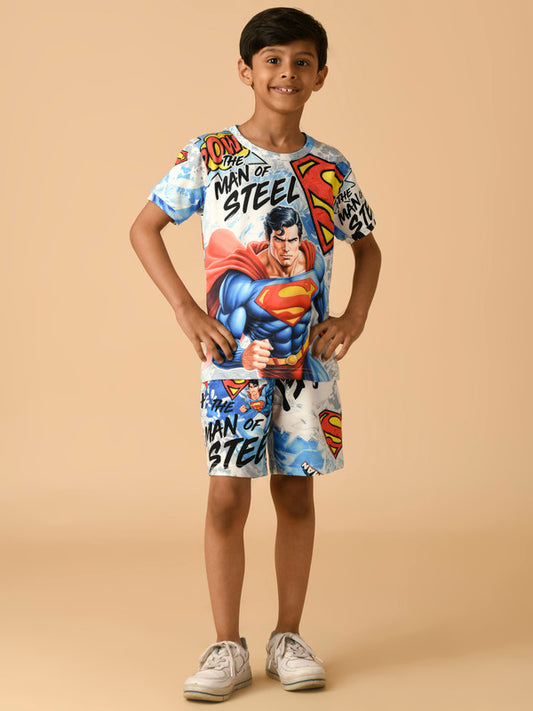 Albion Premium Boys Blue (Superman) Co-ord set