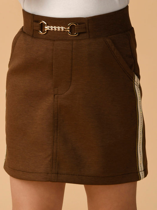 Albion Premium Girls Coffee Skirt