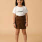 Albion Premium Girls Coffee Skirt