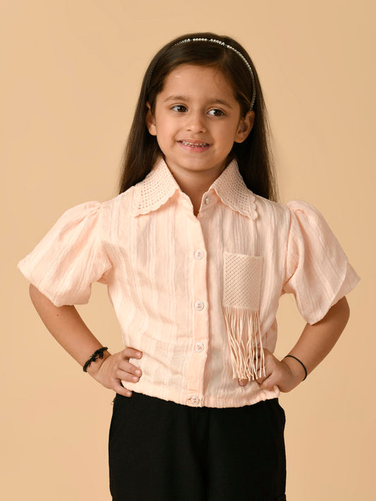 Albion Premium Girls Pink Top
