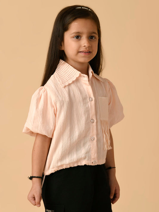 Albion Premium Girls Pink Top