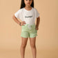 Albion Premium Girls Green Shorts