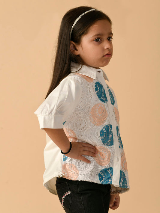 Albion Premium Girls White Top