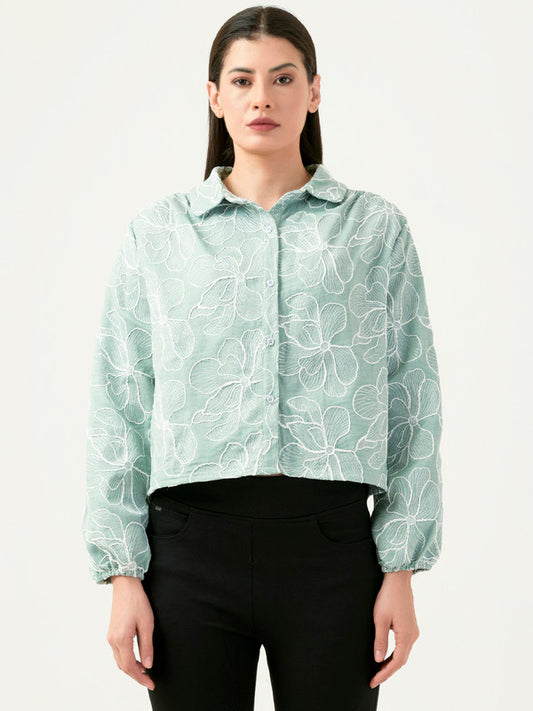 Albion Women Smart Premium Pista Casual Shirt