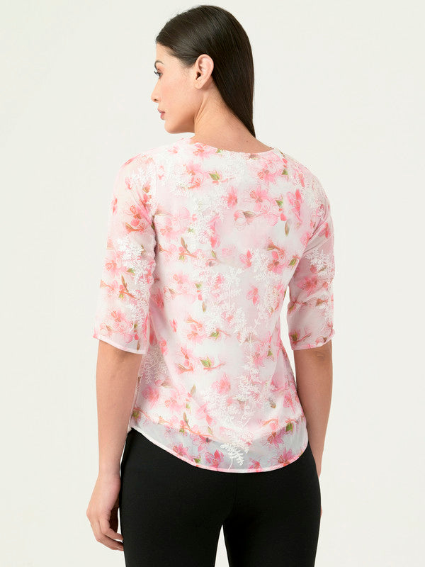 Albion Women Smart Premium Pink Blouson Top