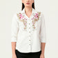Albion Women Smart Premium Off White Casual Shirt