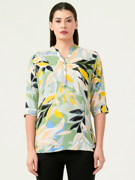 Albion Women Smart Premium Multi Blouson Top
