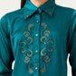 Albion Women Smart Premium Green Casual Shirt