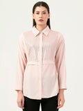 Albion Women Smart Premium Peach-1 Casual Shirt