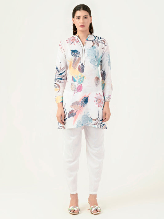 Albion Women Smart Premium White Co-Ord