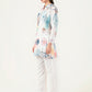 Albion Women Smart Premium White Co-ord set