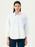 Albion Women Smart Premium Sky Casual Shirt